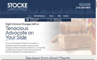 Stocke Law Office website