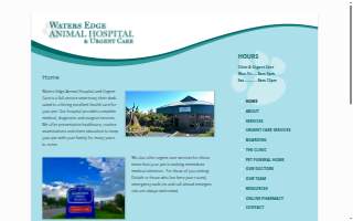 Waters Edge Animal Hospital & Urgent Care website