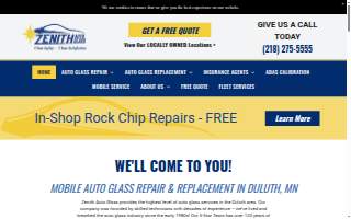 Zenith Auto Glass website