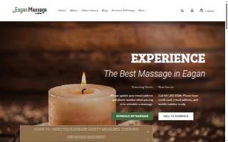 Eagan Massage Center website