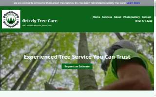 Grizzly Tree Care website