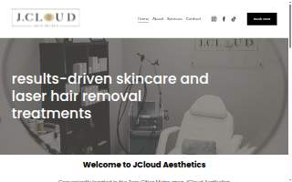 JCloud Aesthetics website
