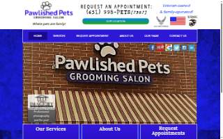 Pawlished Pets Grooming Salon website