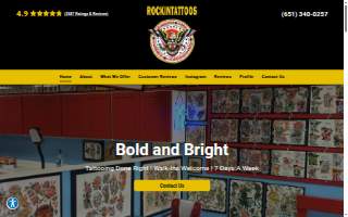 Rockin Tattoos website