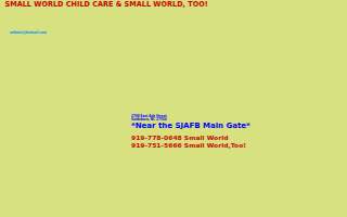 Small World Child Care Preschool Learning Center - Eagan website