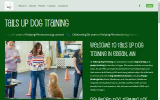 Tails Up Dog Training of Eagan website