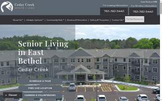Cedar Creek Senior Living website
