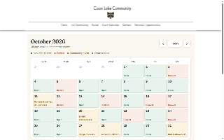 Coon Lake Beach Community & Senior Center website