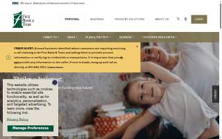 First Bank & Trust website
