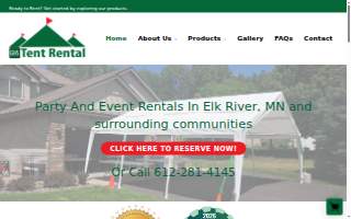 GHS Tent Rental of East Bethel website