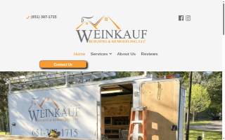 Weinkauf Building & Remodeling website