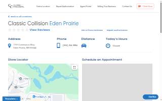 Classic Collision of Eden Prairie website