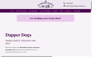 Dapper Dogs Eden Prairie website