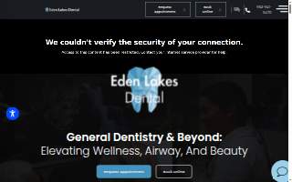 Eden Lakes Dental website