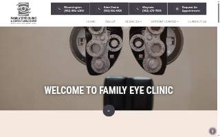 Family Eye Clinic & Contact Lens Center - Eden Prairie website