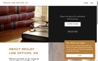 Begley Law Offices, P.A. website
