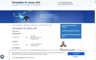 Christopher M. Larson, MD website