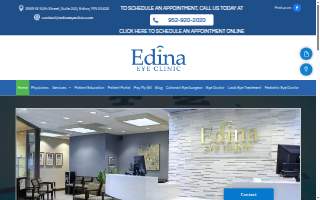 Edina Eye Clinic website