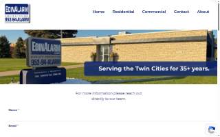 EdinAlarm Inc. website