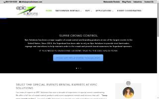 Epic Event Rental of Edina website