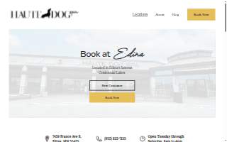 Haute Dog Spa website