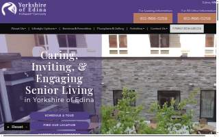 Yorkshire of Edina Senior Living website