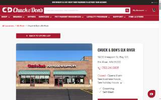 Chuck & Don's Pet Food & Supplies of Elk River website