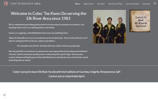 Coles Tae Kwon DO & Jujitsu website