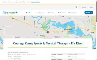 Courage Kenny Sports & Physical Therapy – Elk River website