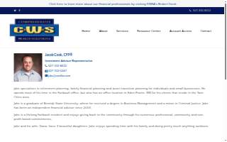 Comprehensive Wealth Solutions: Cook Jake website