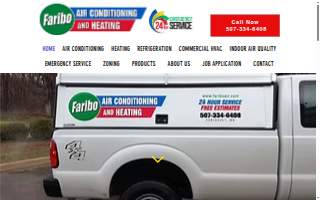 Faribo Air Conditioning & Heating website