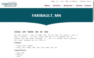 Hiawatha Homecare website