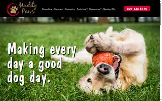 Muddy Paws Resort website