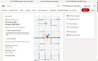 Walgreens Pharmacy of Faribault website