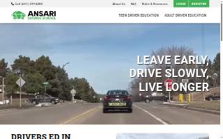 Ansari Driving School LLC website