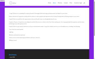 Craig's DJ Service website