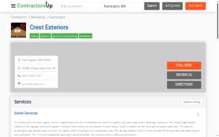 Crest Exteriors website
