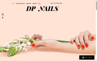 DP Nails Farmington website