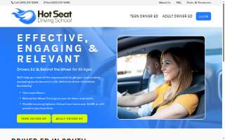 Hot Seat Driving School of Farmington website