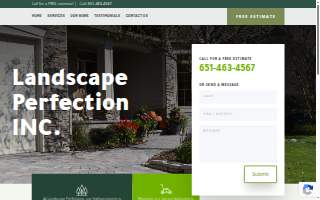 Landscape Perfections website