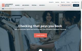 Minnwest Bank of Farmington website