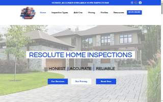Resolute MN Home Inspections website