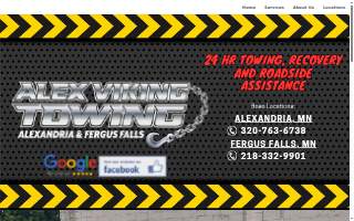 Alex Viking Towing website