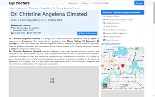 Christine A. Olmsted, OD website