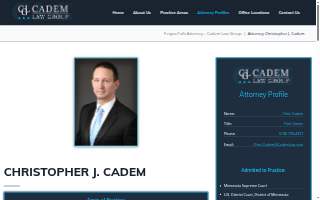 Christopher J. Cadem website