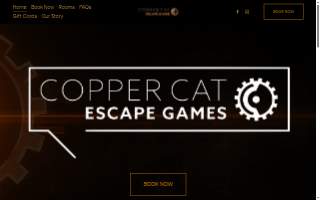 Copper Cat Escape Games website