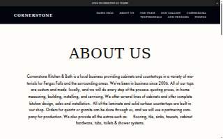 Cornerstone Kitchen & Bath website