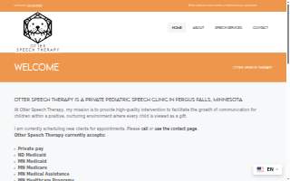 Otter Speech Therapy website