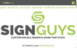 Sign Guys website