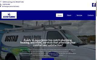 Ugstad Plumbing Inc website